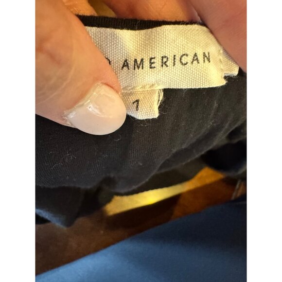 Good American Bodysuit Women Small Black Ribbed Knit Square Neck Thong Gothic‎ - Picture 8 of 12